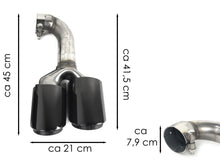 Schwarz Glanz Auspuffblenden Endrohre Auspuff Blende für VW Touareg II 2011-2018 et335