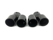 Schwarz Endrohre Auspuff Blenden für BMW 3er G20 G21 G28 M Sport Paket 19-22 et233