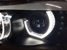 Halogen Scheinwerfer mit E-Prüfzeichen Passend für BMW E90 E91 2004-2008 schwarz mit Led Blinker
