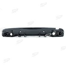 Heckdiffusor Diffusor Auspuff Endrohr Schwarz für Mercedes W205 S205 AMG Line 14-21 di26