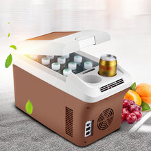 15L 2 In 1 Mini Kühlschrank Tragbar Kleine Schrankbox AC/DC für Auto Büro Camping Outdoor