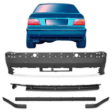 Heck Stoßstange + Diffusor Passend für BMW 3er E36 Limousine Touring Cabrio Coupe 1990-1999