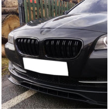 Front Stoßstange Kühlergrill Nebelscheinwerfer Matt Schwarz Passend für BMW 5er F10 F11 2011-2017