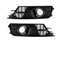 Stoßstangengitter Nebelscheinwerfer Blenden Schwarz für Audi A6 C7 Serie 2015-2018