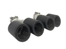 Matt Carbon Duplex Sportauspuff Auspuffblenden Endrohre Passend für AUDI BMW VW Universal 60-64mm et257