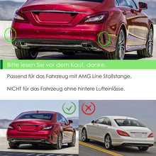 CLS63 Heckdiffusor Auspuff Schwarz für Mercedes CLS Diffusor W218 C218 AMG Line 15-18 Facelift