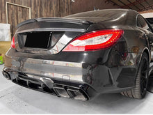 Heckdiffusor Auspuff Schwarz für Mercedes CLS Diffusor W218 C218 AMG Line 15-18 Facelift