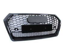 Schwarz Glanz Wabengrill Front Grill für Audi Q5 FY Kühlergrill 2017-2020 mit PDC
