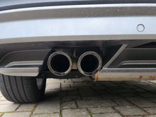 68mm Titan Schwarz Auspuffblenden Endrohr Blende Passend für VW Scirocco 3 TSI 08-17 vw24