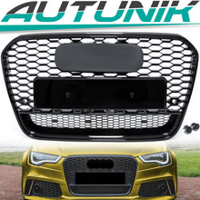 Schwarz Kühlergrill Grill Wabengrill für AUDI A6 S6 C7 4G S Line Limo Avant 11-14