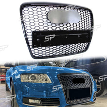 RS6 Optik Schwarz Wabengrill Kühlergrill Front Grill für AUDI A6 4F C6 S6 ohne PDC 04-11 fg221