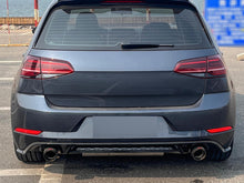Diffusor Heckdiffusor Schwarz für VW Golf 7 5G1 2012-2017 Ohne Auspuffblenden