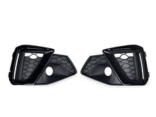 Lüftungsgitter Blenden Grill Gitter Schwarz für Audi A4 B9 ab 2020 MOPF mit ACC fg295