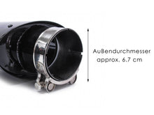 Auspuffblenden Endrohre Carbon Schwarz für AUDI A3 A4 A5 A6 A7 A8 TT Seat Leon Universal 63-66mm