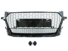 Wabengrill Kühlergrill Frontgrill Schwarz Glanz für Audi TT 8S Grill FV S Line TT Roadster 15-18 fg276