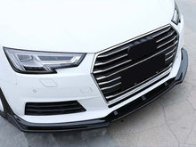 Front Spoiler Lippe Stoßstange Schwarz für Audi A4 B9 8W 2015-2019