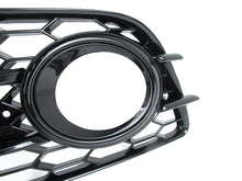 Nebelscheinwerfer Gitter Blenden Lüftungsgitter Schwarz für Audi A4 B8 S Line 2007-2011
