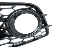 Nebelscheinwerfer Gitter Blenden Lüftungsgitter Schwarz für Audi A4 B8 S Line 2007-2011