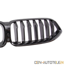 Schwarz Glanz Kühlergrill Einzelsteg Nieren Grill Passend für BMW 8er G15 G16 G14