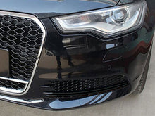 Lüftungsgitter Nebelscheinwerfer Blenden Gitter Schwarz für Audi A6 C7 2011-2014 VFL