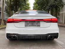 Diffusor Heckdiffusor Auspuffblenden Schwarz für AUDI A7 C8 4K S7 Sportback S Line 2018+ di85
