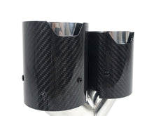Carbon Duplex Sportauspuff Auspuffblenden Endrohre Passend für AUDI BMW VW Universal 57-61mm et241