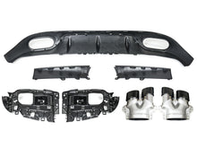 E53 Look Diffusor Heckdiffusor Auspuff Schwarz für Mercedes C238 A238 AMG-Line 16-24