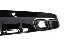 C63s Optik Heckdiffusor Diffusor Endrohre Schwarz für Mercedes W205 S205 Seriens.