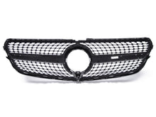 Diamantgrill Kühlergrill Front Grill Schwarz & Silber für Mercedes V-Klasse W447 2014-2019 Vor MOPF