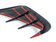 Heck Flics Stoßstange Flossen Aero Flaps Schwarz Passend für BMW 3er G20 G21 M Sport Paket 19+