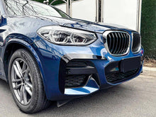 Front Stoßstange Blende Aero Flaps Flics Scharz Passend für BMW X3 G01 M Sport Paket 17-20