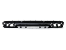 C63s Optik Heckdiffusor Diffusor Endrohre Schwarz für Mercedes W205 S205 Seriens.