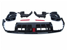 Diffusor Heckdiffusor + Auspuffblenden Schwarz für Mercedes S-Klasse W222 V222 AMG Line 2013-2017 di136