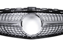 Silber Kühlergrill Grill Diamantgrill für Mercedes C43 AMG C-Klasse W205 A205 S205 C205 2014-2018 pz127