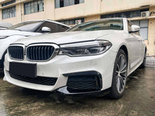 Front Spoiler Splitter Ecken Ansätze Schwarz Passend für BMW 5er G30 G31 M Sport Paket 2017-2020 Vor LCI