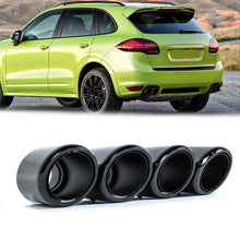 Auspuffblenden Satz Schwarz 4 Stücke für Porsche Cayenne S GTS Turbo Turbo S 958 4,8L V8 11-14