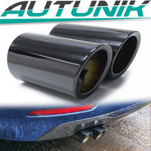 60mm Auspuffblende Endrohrblende Schwarz Passend für VW Golf 7 VII Variant Touran II
