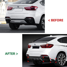Schwarz Heckstoßstange Diffusor Lippe Abdeckung Für BMW X6 F16 Sport 14-19