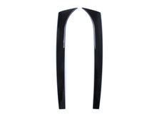 Schwarz Glanz Vertikale Heck Spoiler Flaps (1 Paar) für Mercedes Benz C Klasse S204 T-Model 2007-2014 pz45