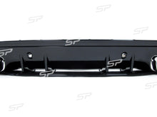 Diffusor Heckdiffusor + Chrom Auspuffblenden für Mercedes Benz C Klasse W205 S205 C43 AMG Line di62