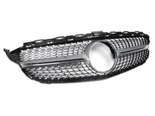 Silber Kühlergrill Grill Diamantgrill für Mercedes C43 AMG C-Klasse W205 A205 S205 C205 2014-2018 pz127