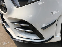 Frontansatz Front Splitter Spoiler Schwarz für Mercedes Benz A Kl. W177 V177 AMG Line ab 2018 pz6