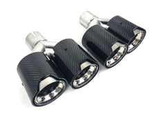 Carbon Duplex Sportauspuff Auspuffblenden Endrohre Passend für AUDI BMW VW Universal 57-61mm et241