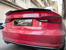 Schwarz Spoilerlippe Heckspoiler Hecklippe Spoiler für AUDI A3 8V Limo S Line 13-20 sp8