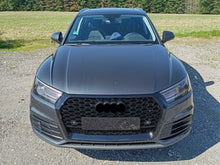 Schwarz Glanz Wabengrill Front Grill für Audi Q5 FY Kühlergrill 2017-2020 mit PDC