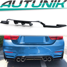 Heckdiffusor Diffusor + Auspuffblenden Schwarz Passend für BMW M3 F80 M4 F82 F83 14-21