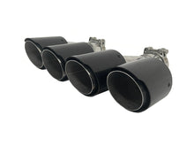 Glanz Carbon Duplex Sportauspuff Auspuffblenden Endrohre Passend für AUDI BMW VW Universal 60-64mm et258