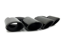 Schwarz Glanz Auspuffblenden Endrohre für Porsche Panamera 972 2024+ et314