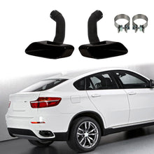 Schwarz Auspuff Blenden Endrohre Passend für BMW X6 E71 X6 F16 35i 40d 50i 2007-2014