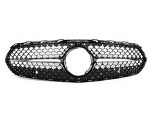 Diamant Grill Kühlergrill Frontgrill Schwarz für Mercedes C Klasse W206 S206 Avantgarde 2021+